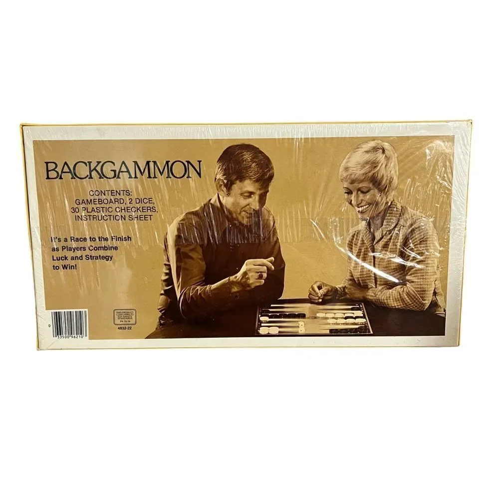 Vintage 1981 Whitman Backgammon Board Game NEW Factory Sealed 4832-22